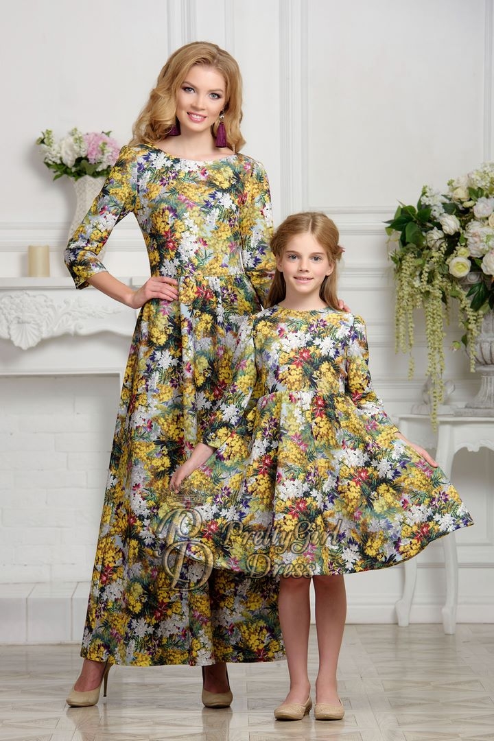 mom and daughter matching summer dresses